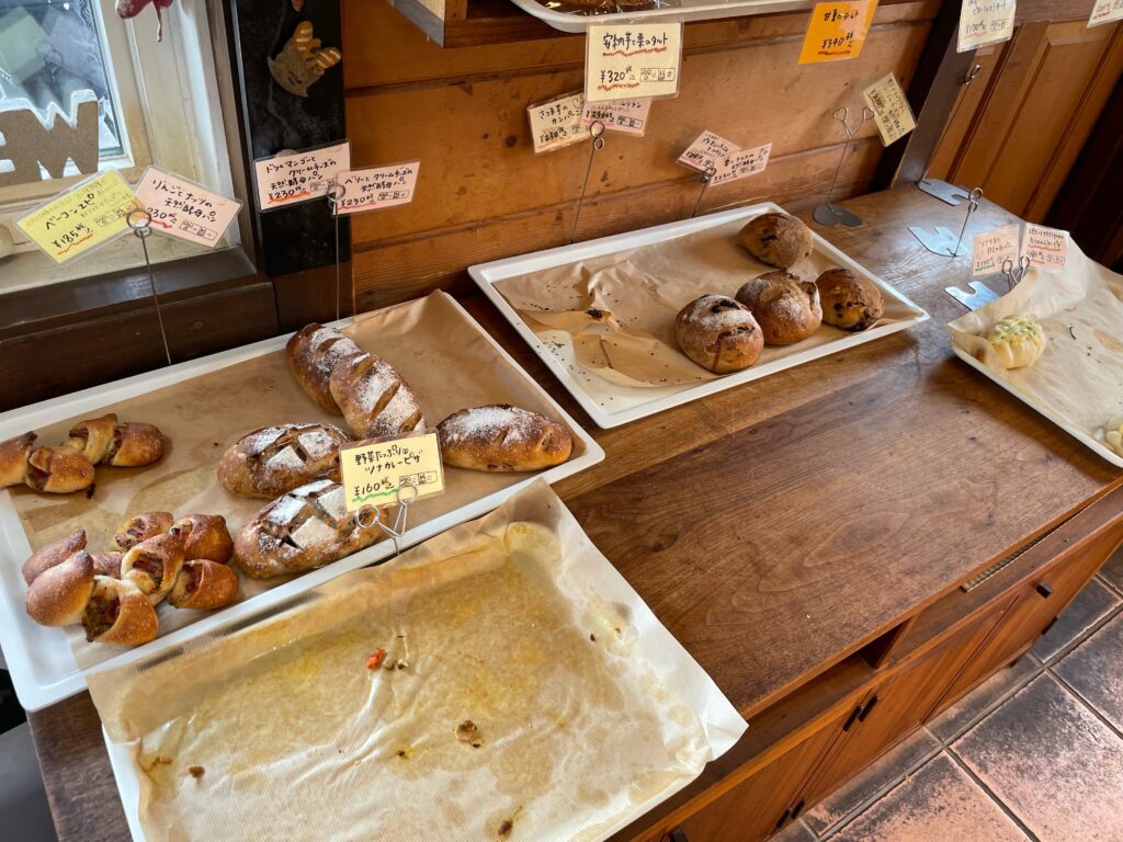 こんがりパン工房の店内