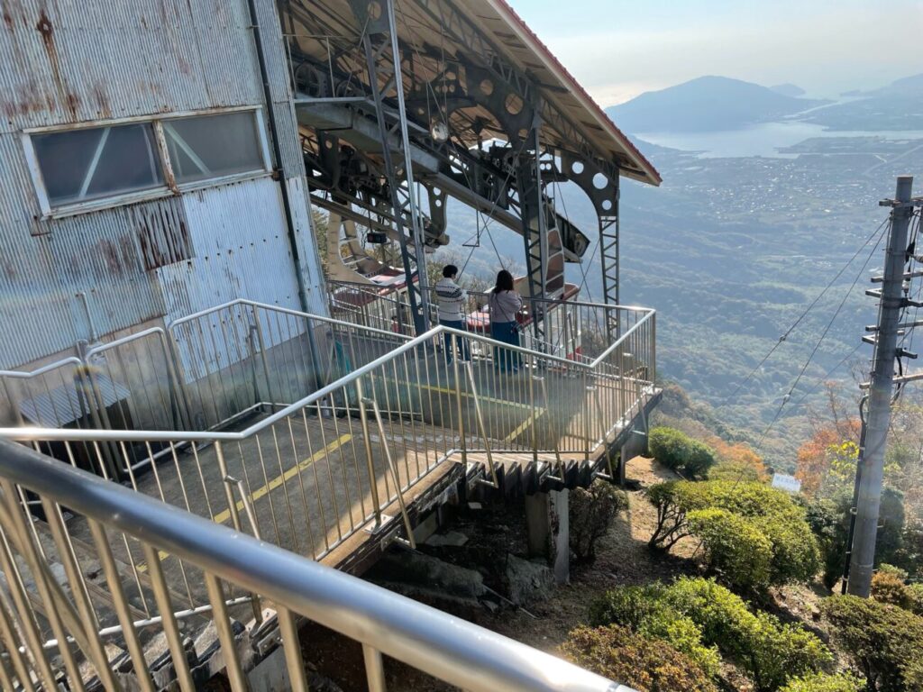 Gondola ride on the ropeway riba in Ōhirayama Summit Park