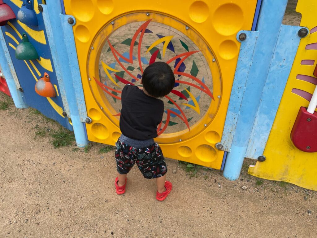 萩市の夏みかんランドの遊具