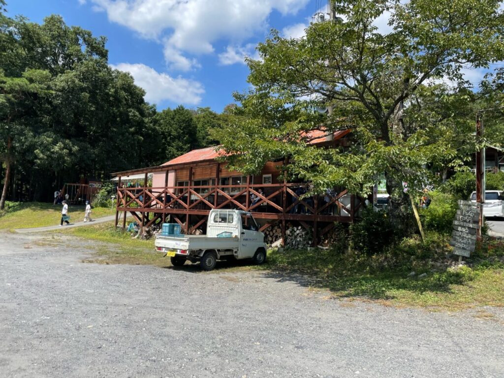 福田フルーツパークのデッキ