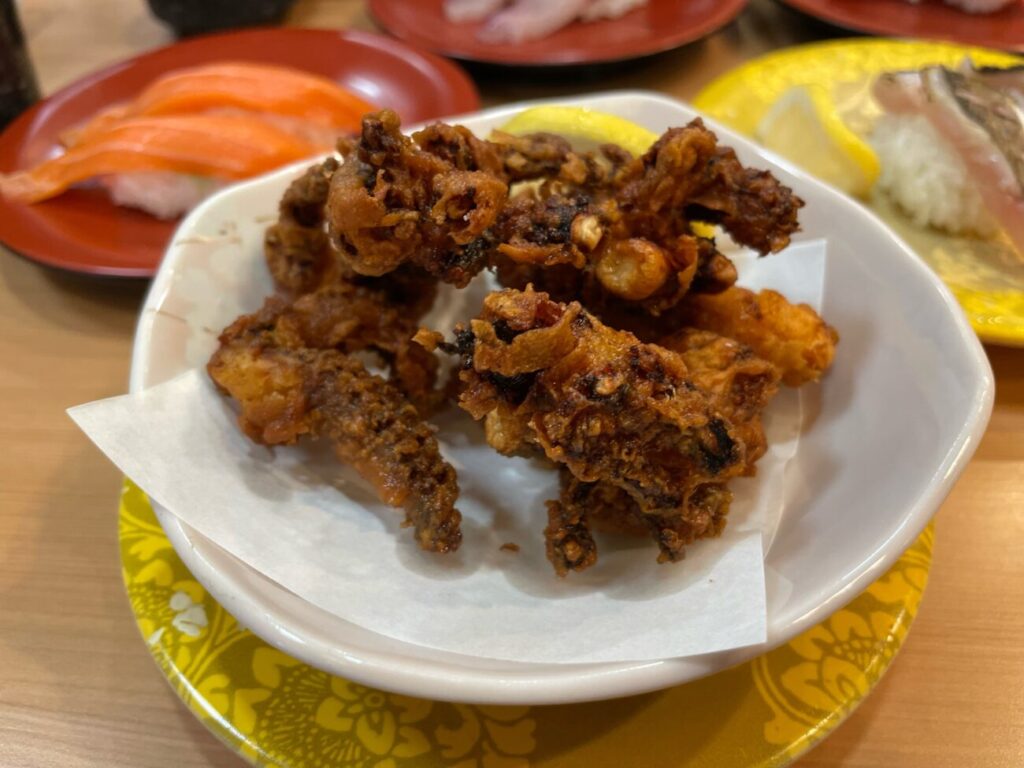 しらき寿しの下足のから揚げ