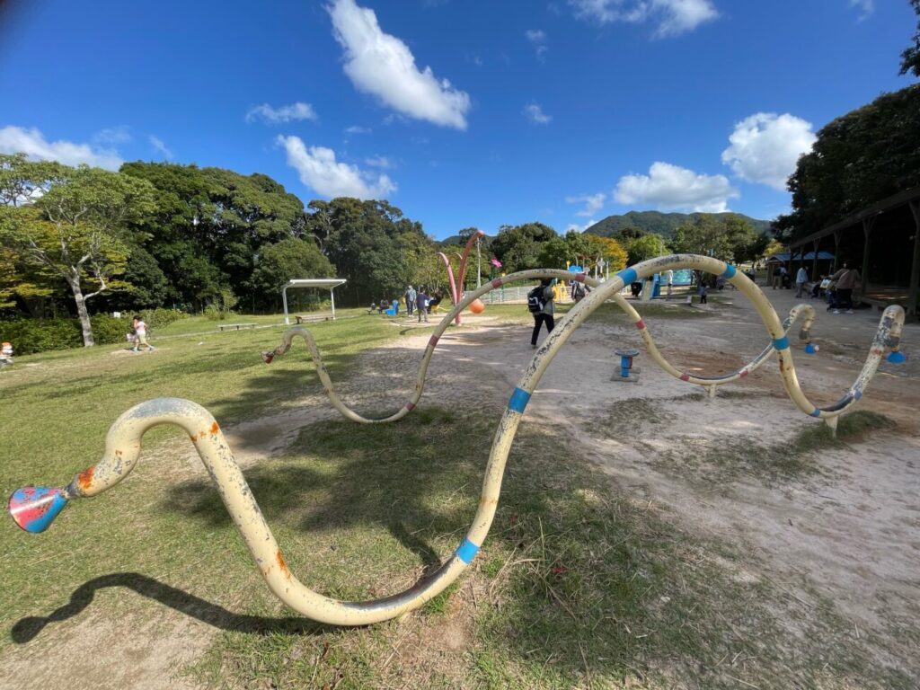 リフレッシュパーク豊浦の電話遊具