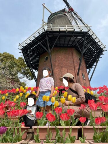 【永源山公園】眺めが最高の風車が立つ丘の上の総合公園【山口県周南市】