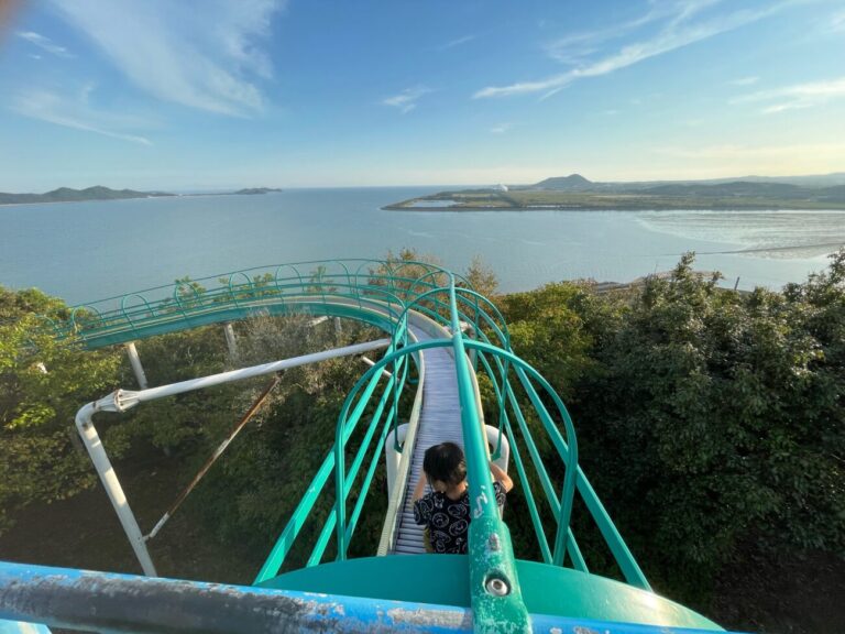 藤尾山公園の長いローラー滑り台