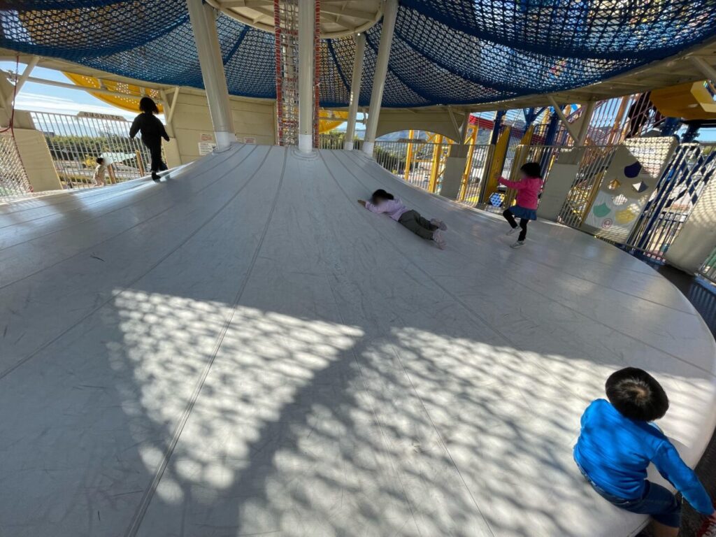 愛宕山ふくろう公園の大型複合遊具