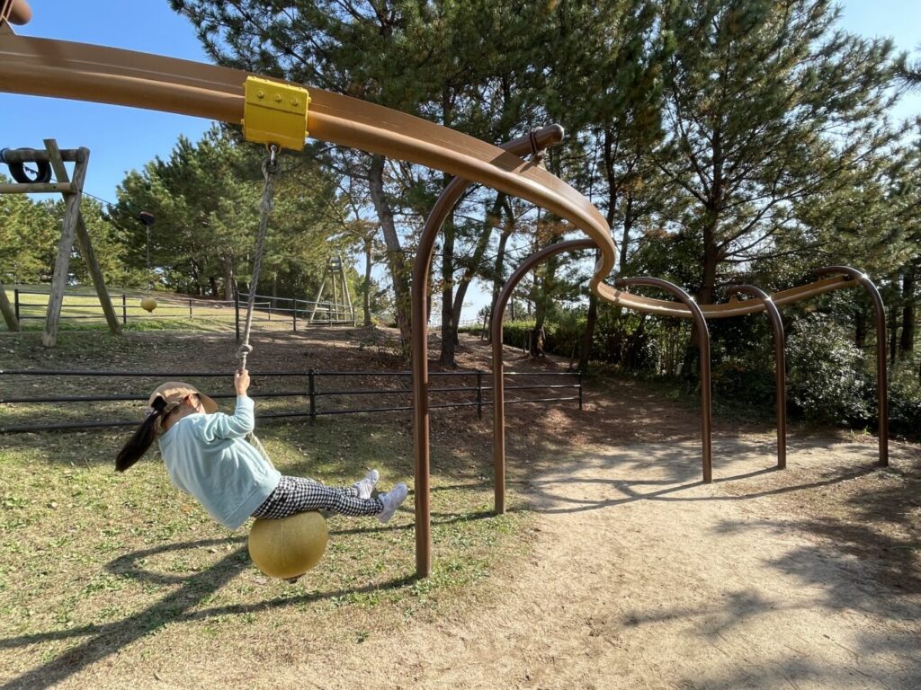 山口きらら博記念公園のトリムの広場のレールウェイ