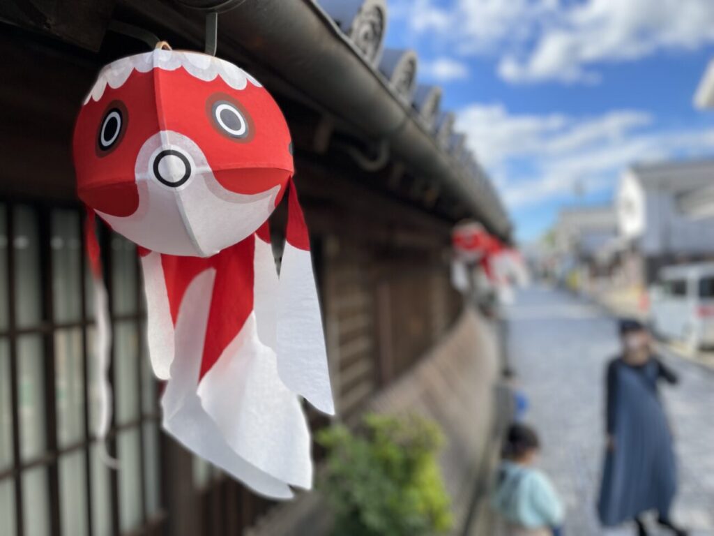 柳井市の金魚ちょうちん