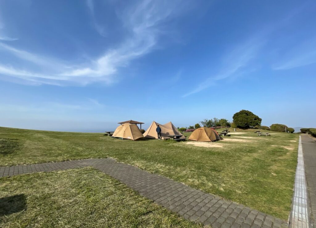 千畳敷のキャンプ場