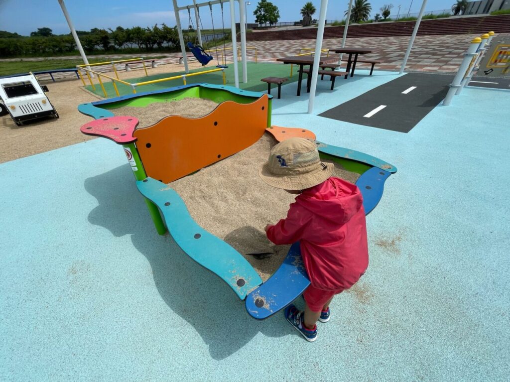 山口宇部ふれあい公園の砂場