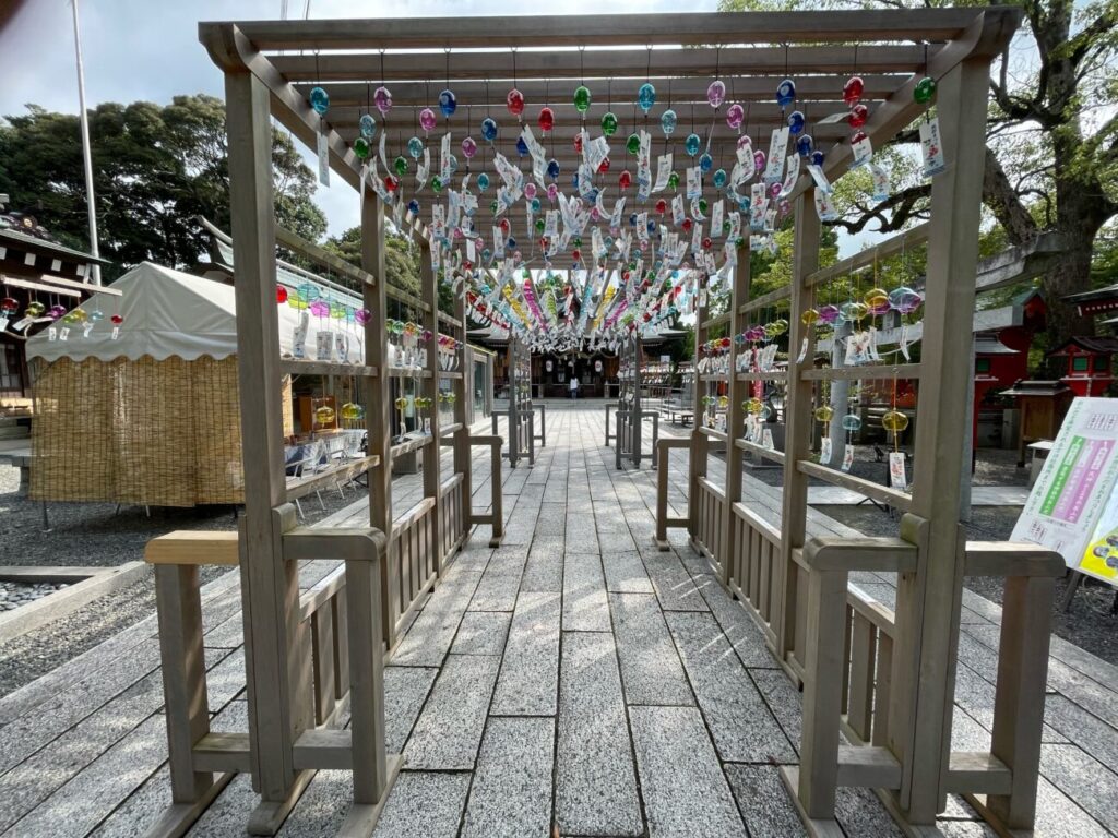 山口県宇部市の琴崎八幡宮の風鈴