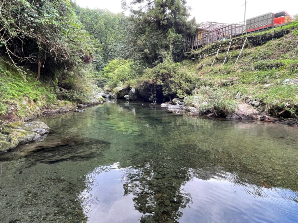 あゆみ農園横の川