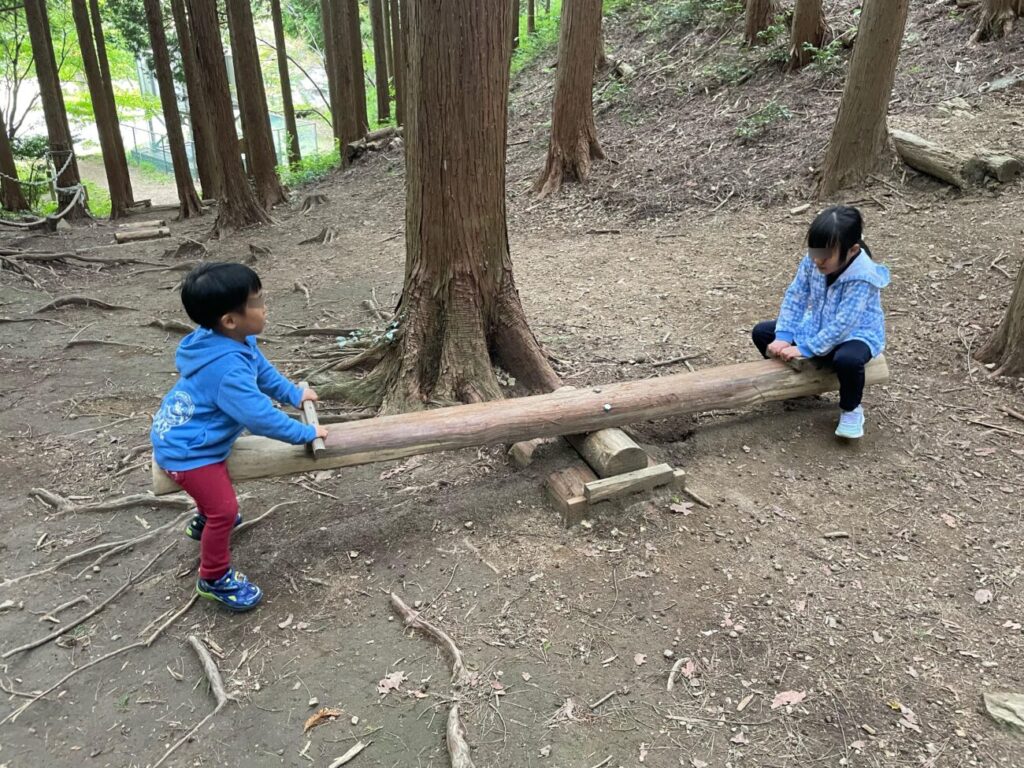 十種ヶ峰ウッドパークオートキャンプ場のターザンの森